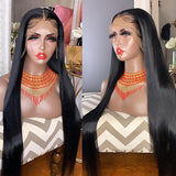 Super Long Straight Hair High Density Frontal Lace Wig