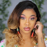 Celebrity Ombre 180% Density Glueless Frontal Lace Wig