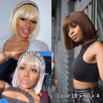 Special Package Sale 4 Colors Bob Wig With Bangs | Buy More Save More