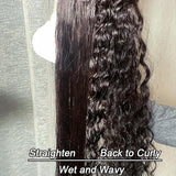Wet And Wavy High Density Glueless Frontal Lace Wig