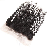 1Pc Deep Wave Pre Plucked Lace Frontal