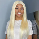 Blonde 613 Color 5x5 Lace Glueless Closure Lace Wig