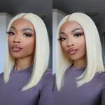 Blonde 613 Bob Wig Middle Part T Part Simple Lace Wig | M/S Size Available