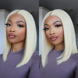 Blonde 613 Bob Wig Middle Part T Part Simple Lace Wig | M/S Size Available