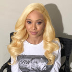 Blonde #613 Human Hair Frontal Lace Wig