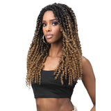 Bobbi Boss Synthetic Lace Front Braided Wig - MLF518 Spring Twist 20" - Solar Led Lights