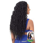FreeTress Crochet Braid Hair - 3x Ghana Loc 20" - Solar Led Lights
