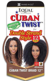 Freetress Equal Cuban Twist Braid 12" - Solar Led Lights