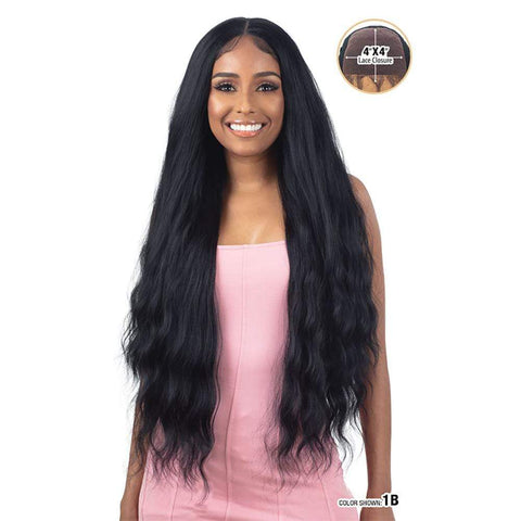 FreeTress Equal Synthetic 4" x 4" Lace Closure Wig - Lacey - Solar Led Lights