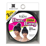 Freetress Equal Synthetic Hair Ponytail (2pcs) - Swirl Bun Bang - Solar Led Lights