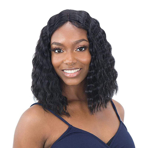 FreeTress Equal Synthetic Lace & Lace Wig - Deep Waver 001 - Solar Led Lights