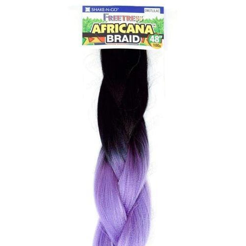 FreeTress Synthetic Ombre Braiding Hair - Africana Braid 48" - Solar Led Lights