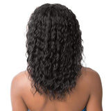 It's A Wig! 100% Human Hair Wig - 'S' Lace Wet & Wavy French Deep Water - Solar Led Lights