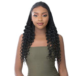 It's A Wig! Transparent Lace Front Wig - HD Cornrow Braid Water Wave - Solar Led Lights