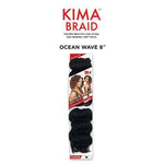 Kima Synthetic Crochet Braid - 2X Ocean Wave 8" - Solar Led Lights