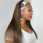Mix Color Highlights Affordable Headband Wig (Get Free Trendy Headband)
