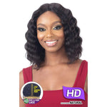 Naked Brazilian Natural 100% Human Hair Lace Front Wig - Arden - Solar Led Lights