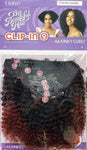 Outre Synthetic Big Beautiful Hair Clip-In Extensions - 4A Kinky Curly 10" - Solar Led Lights