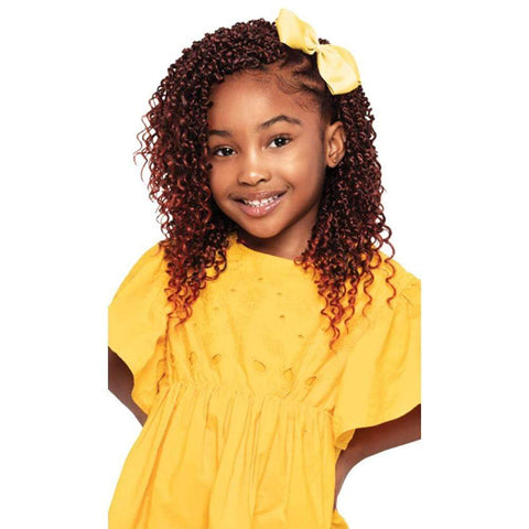 Outre X-Pression Crochet Hair for Kids - 3x Passion Water Wave Feed Twist 10" - Solar Led Lights