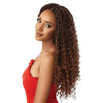 Outre X-Pression Synthetic Twisted Up Crochet Hair - Boho Wavy Bomb Twist 20" - Solar Led Lights