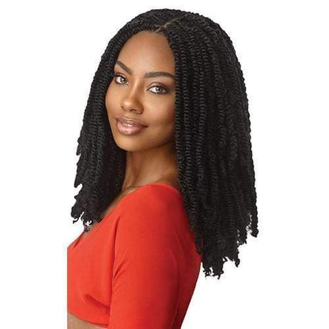 Outre X-Pression Synthetic Twisted Up Crochet Hair - Springy Afro Twist 16" - Solar Led Lights