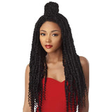 Outre X-Pression Twisted Up Synthetic Lace Front Braid Wig - Passion Twist 28" - Solar Led Lights