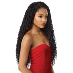Outre X-Pression Twisted Up Synthetic Lace Front Braid Wig - Passion Twist 28" - Solar Led Lights