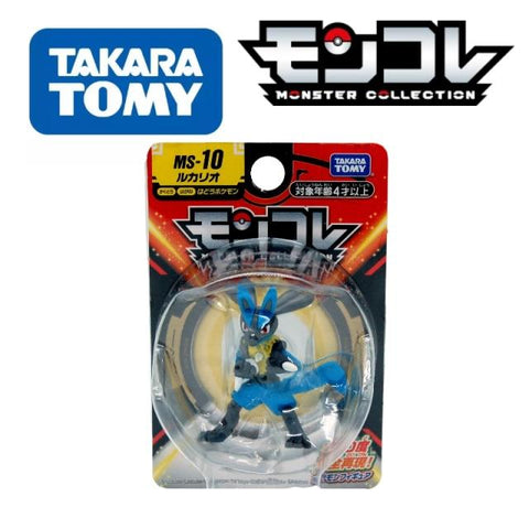 TOMY Pokemon Figures Lucario Toys High-Quality Exquisite Appearance - Solar Led Lights