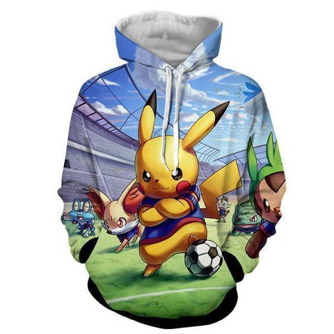 Pokemon hoodie <br> Pikachu Football - Solar Led Lights