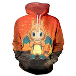 Pokemon hoodie <br> Disguised Charmander - Solar Led Lights